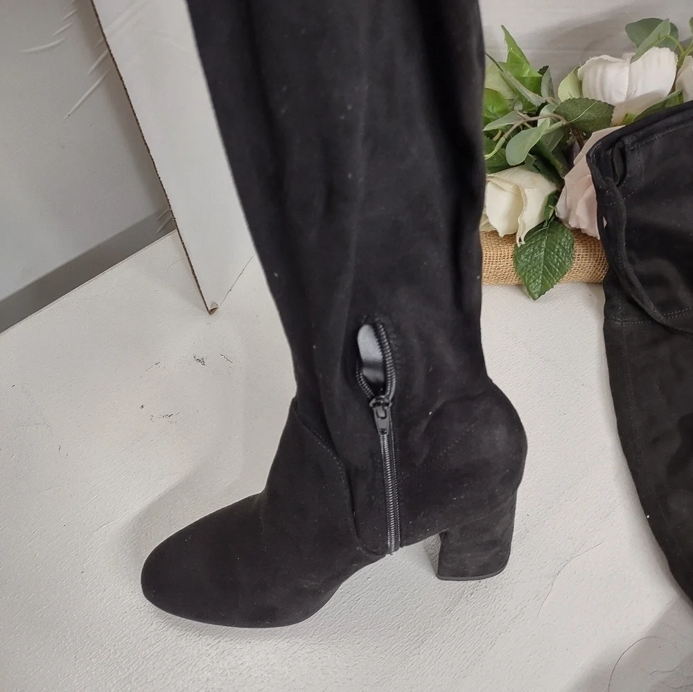 Black Over-the-Knee Women's Boots